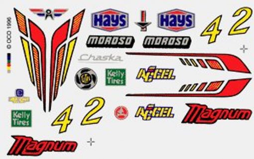 Hot Rod PineCar® Dry Transfer Decals